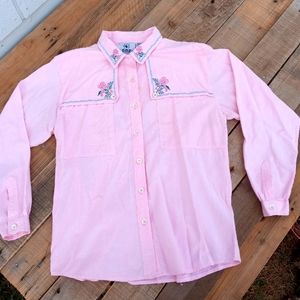 Vintage Rodeo Cowgirl Shirt S/M